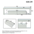 Mueble de TV LED moderno de alto brillo, adecuado para televisores grandes de hasta 70 pulgadas